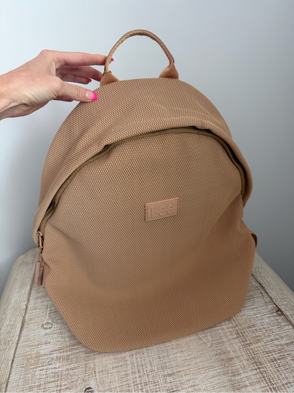 Lee Caramel/Tan Textured Backpack